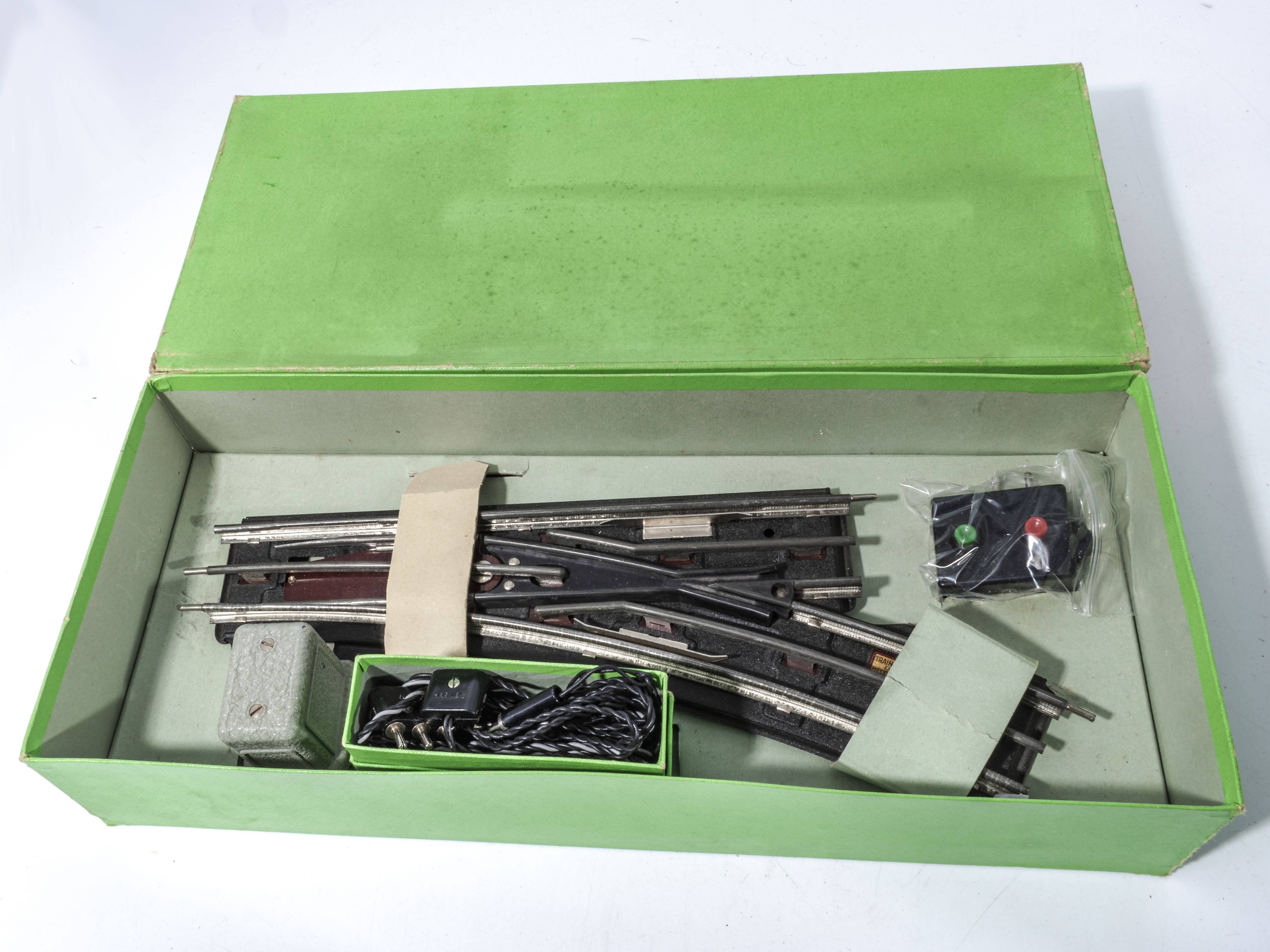 Hornby O gauge moveable right points, unused in original box