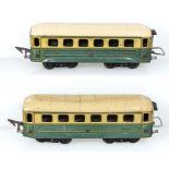 Two vintage JEP O gauge SNCF Pullman Coaches