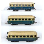 Three vintage JEP O gauge SNCF Pullman Coaches