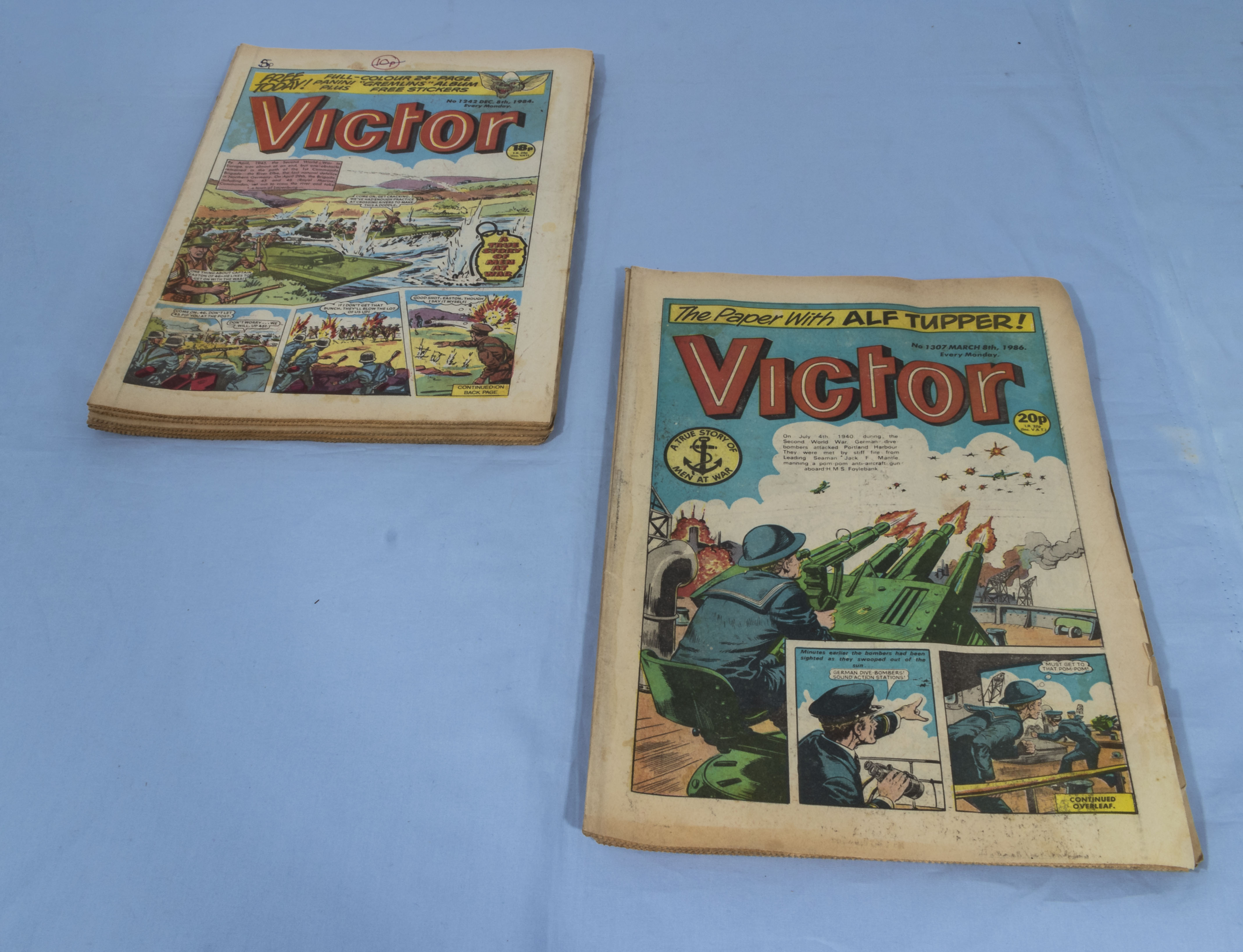 10 Vintage 1984+1986 Victor comics