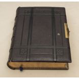 A leather bound King James Holy Bible