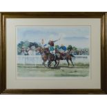 Stanley Keen framed racing print