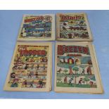 19 Vintage 1980's comics-Dandy, Beezer, Topper, Buster, Wheezer, Whoopee, Hotspur