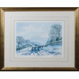 A framed print 'Off the Moor, signed in pencil Griff #364/600