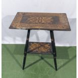 A poker work side table Provenance: Being the property of the late Kenneth Moncreiff Stewart last