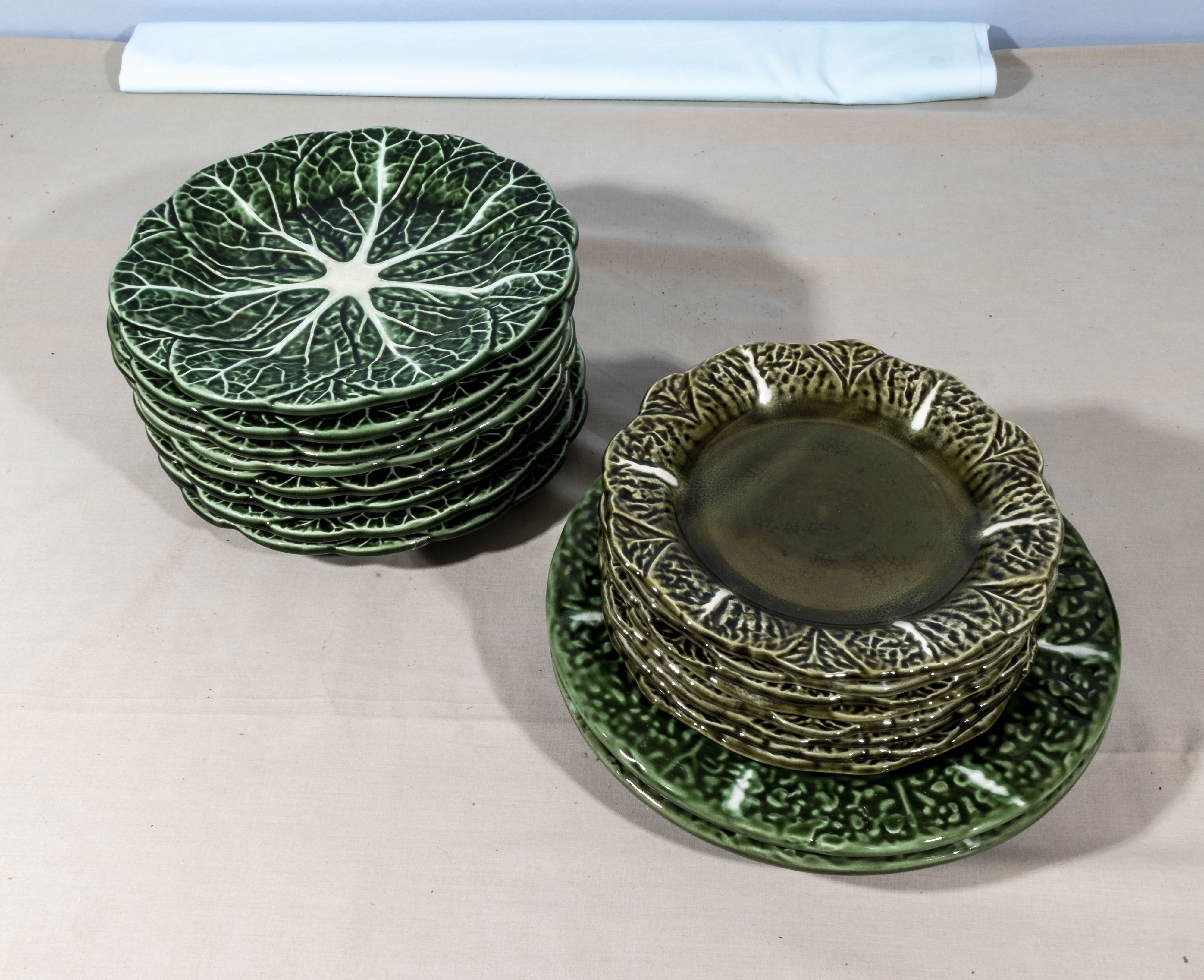 A quantity of Portugal cabbage leaf plates