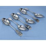 Six large vintage silver plated (E.P.N.S) serving spoons