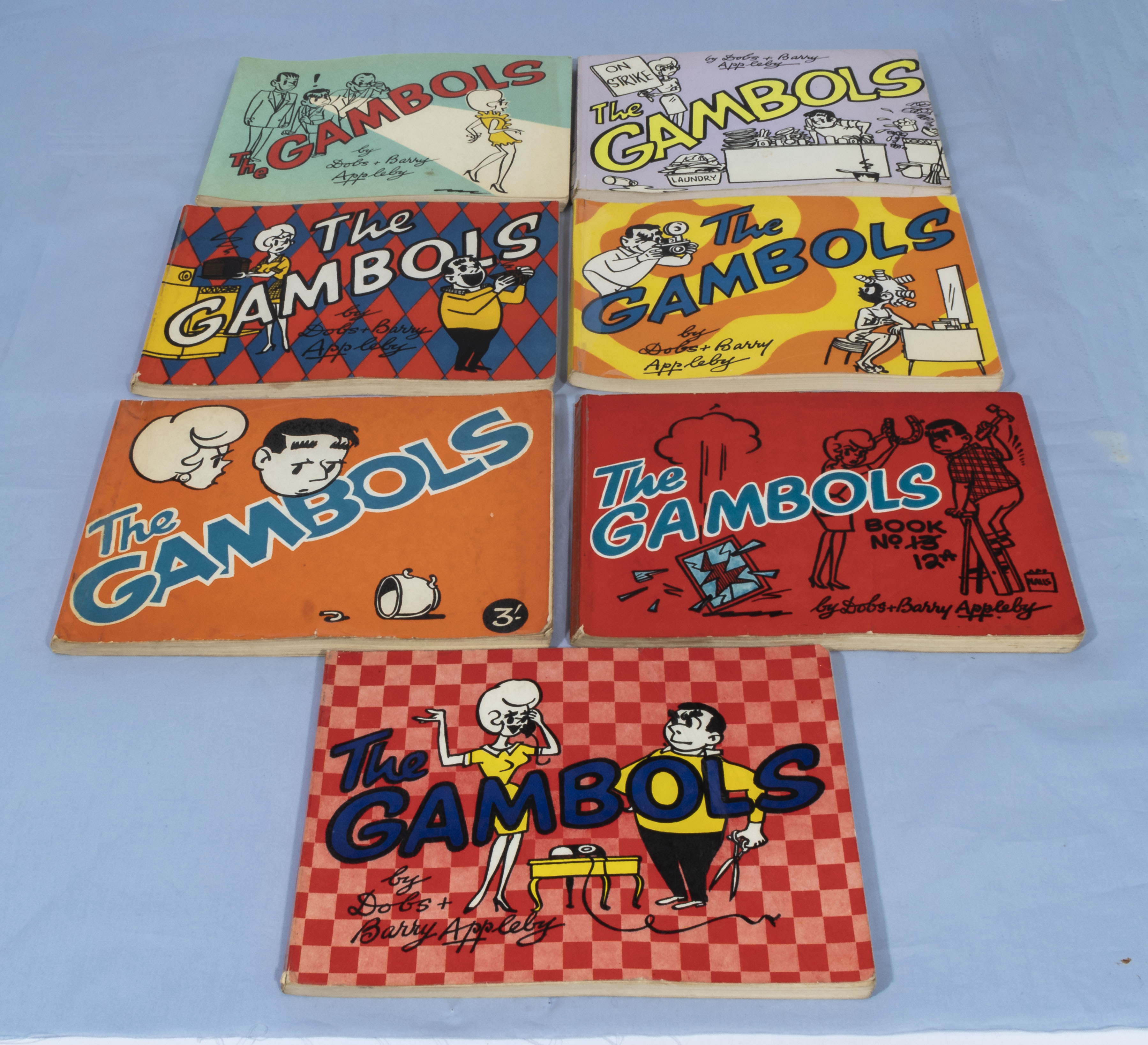 7 Vintage 1960's Gambols€ Annuals