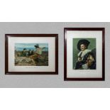 Two framed prints