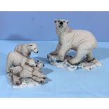 Two Sherratt & Simpson Polar Bear figure groups
