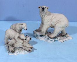Two Sherratt & Simpson Polar Bear figure groups