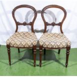 A pair of Victorian chairs. Provenance: Being the property of the late Kenneth Moncreiff Stewart