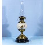 A Victorian oil lamp