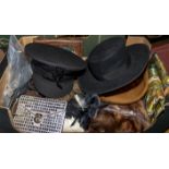 Vintage hats, bags, purses, furs, gloves and other items