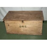 A Victorian pine box