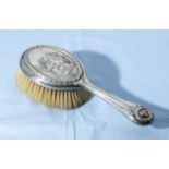 A silver backed hair brush marks for Birmingham 1910