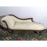 A Victorian chaise longue