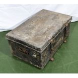 A metal army trunk Provenance:Being the property of the late Kenneth Moncreiff Stewart last Laird of