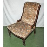 A late Victorian nursing chair.