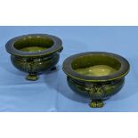 A pair of Bretby sensers/bowls