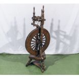A vintage spinning wheel Provenance: Being the property of the late Kenneth Moncreiff Stewart last
