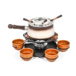 A fondue set