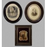 Three Victorian framed photographs