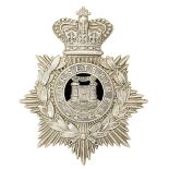 3rd (Militia) Bn. Dorsetshire Regiment Victorian helmet plate circa 1881-1901. Good scarce die-