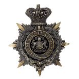 5th (Ardwick) VB Manchester Regiment Victorian Officers helmet plate circa 1888-1901. Good die-