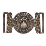 Irish Royal Tyrone Fusiliers Militia Victorian Officer waist belt clasp circa 1856-81. Fine rare