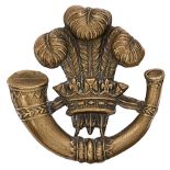 Irish Longford Light Infantry Militia Victorian glengarry badge circa 1874-81. Good scarce die-