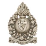 Irish Royal Limerick County Militia Victorian glengarry badge circa 1874-81. Good scarce die-stamped