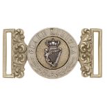 Irish Clare Militia Victorian Officer waist belt clasp circa 1856-81. Fine rare nickel silver