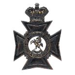 5th AB (Weald of) Kent Rifle Volunteers Victorian helmet plate circa 1880-83. Good scarce die-