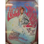Framed and glazed David Bowie concert poster