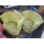 A pair of Art Deco bedroom chairs