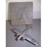 Dinky Toys pre-ware 60v 1937-41 Armstrong Whitworth Bomber with Gliding Game Hole RAF roundels,
