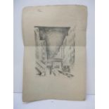 Adrian Lubbers - 'Snow Scene' an American street scene signed and dated 1929 in pencil 56 h x 38cm