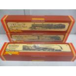 Three boxed 00 gauge Hornby locomotives to include a R.077 Mallard, R.050 The Princess Royal and a