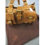 Mulberry - A mid sized vintage Roxanne satchel bag in mid brown, having branded hardware,