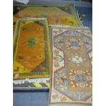 Two Indian Aztec style rugs purchased from John Lewis together with one other