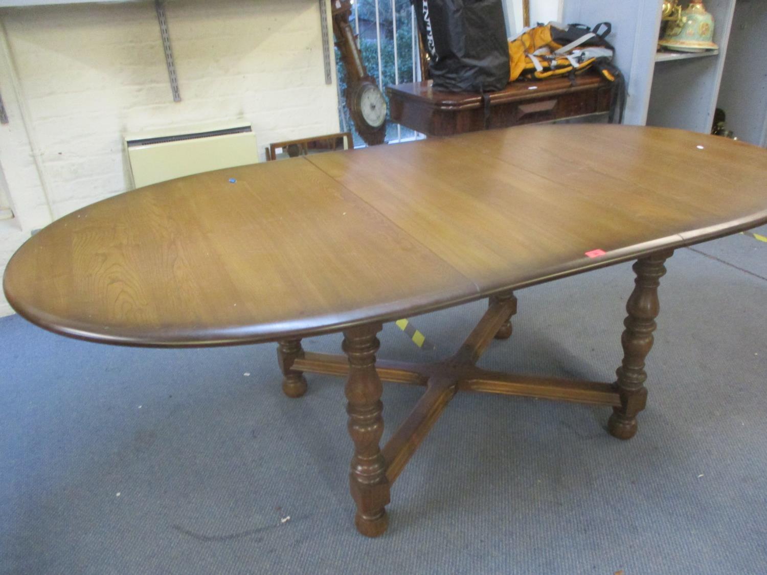 An extending Ercol dining table