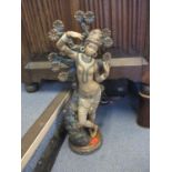 A large Lladro Gres Balinese figure