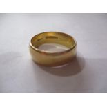 A 22ct gold wedding band, total weight 8.33g, UK ring size letter r