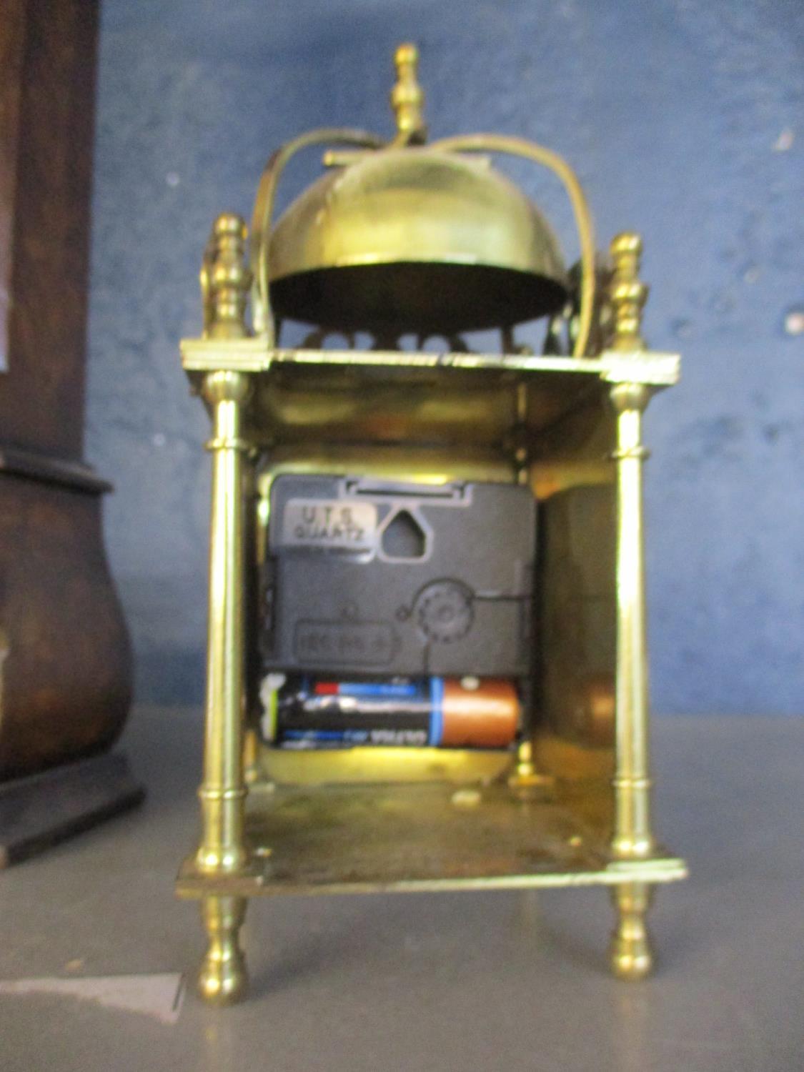 A miniature Dutch marquetry long case clock A/F together with a five window carriage clock A/F and a - Image 4 of 5