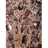 A quantity of mid 20th century signed Actors' and actresses' promotional photographs and