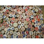 A large quantity of 20th century cotton reels to include mid 20th century Sylko wooden reels, J&P