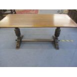 An early oak refectory table 71 x 170 x 78cm