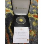 A 2019 Quarter sovereign 'The 200th Anniversary of Queen Victoria Solid Gold Coin'