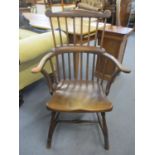 A late 19th century Windsor country chair A/F